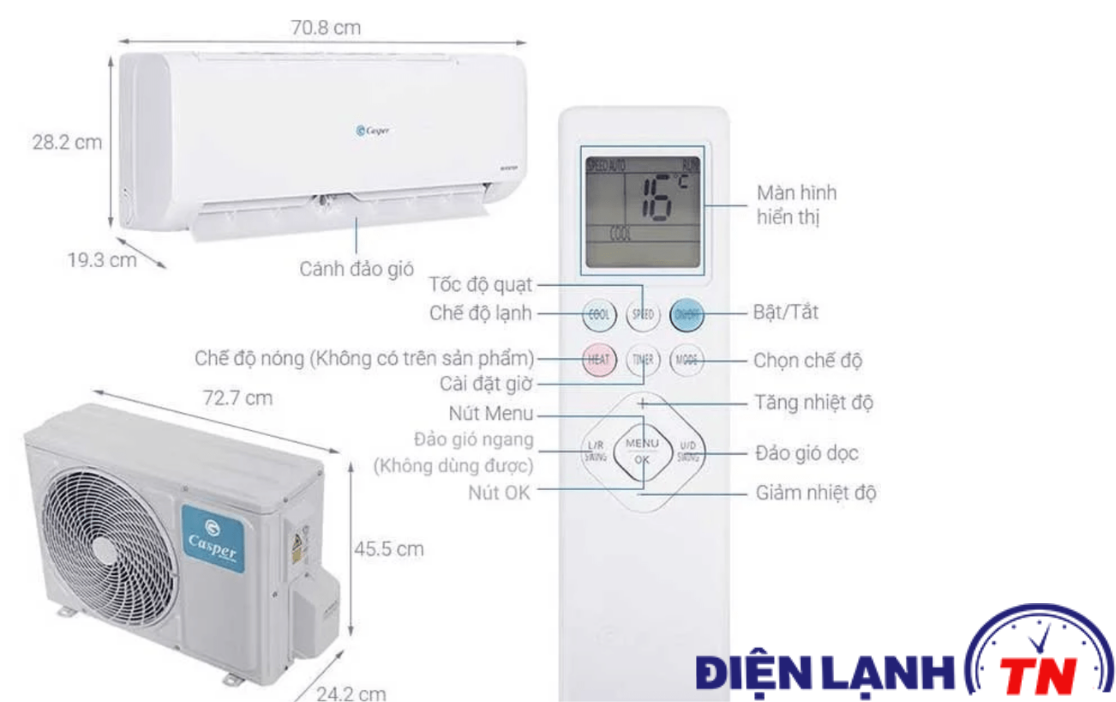 bảo hành sửa chữa điều hòa Casper