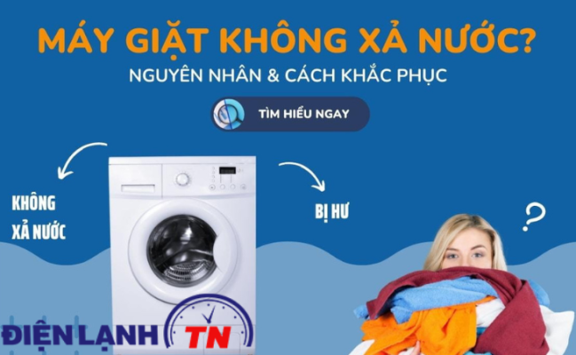 máy giặt không xả nước