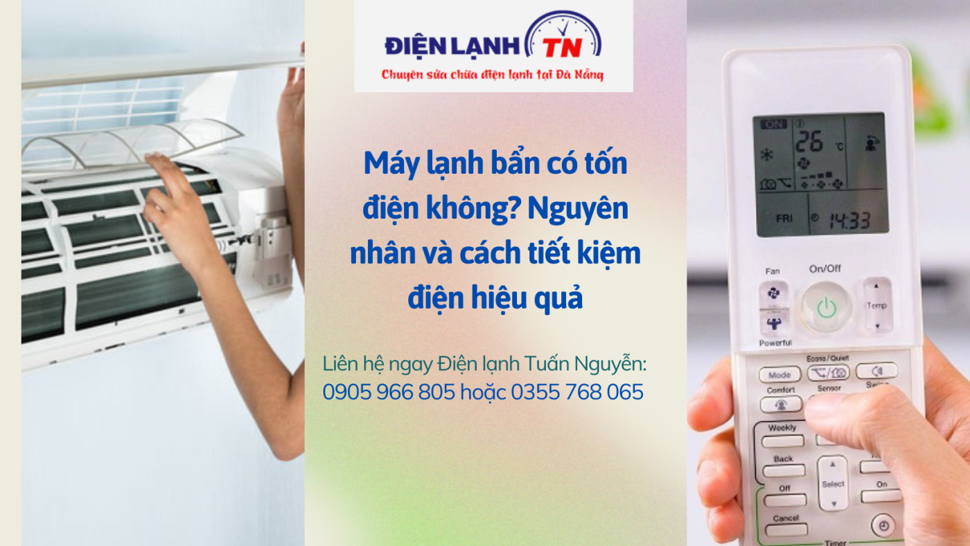 Máy lạnh bẩn có tốn điện không?